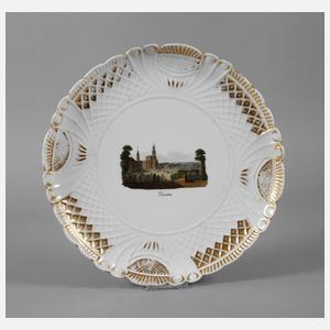 Meissen großer Ansichtenteller "Dresden"