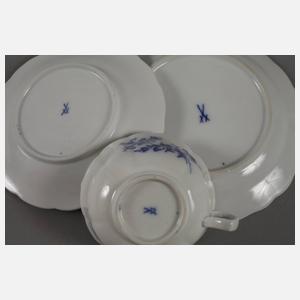Meissen Teegedeck "Blaue Blume"