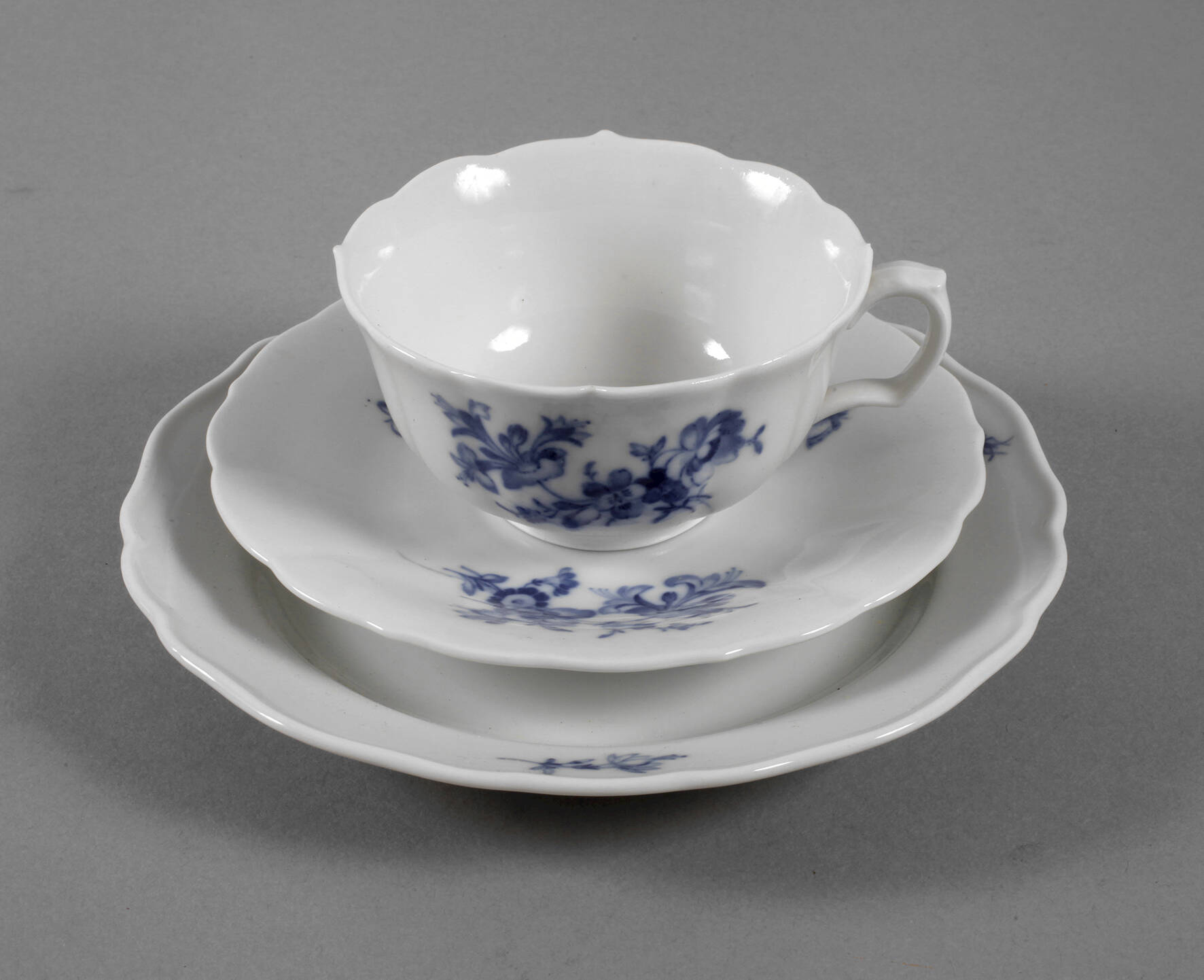 Meissen Teegedeck "Blaue Blume"