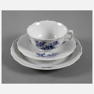 Meissen Teegedeck "Blaue Blume"