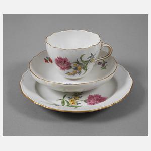 Meissen Kaffeegedeck "Blume 2, schräg"