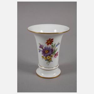 Meissen zwei Trompetenvasen "Blumenbukett"
