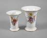 Meissen zwei Trompetenvasen "Blumenbukett"
