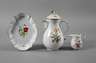 Meissen drei Serviceteile Blumenmalerei