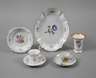 Meissen Konvolut Kleinteile mit Blumenmalerei