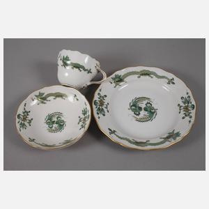 Meissen Kaffeegedeck "Reicher Drache, goldschattiert"