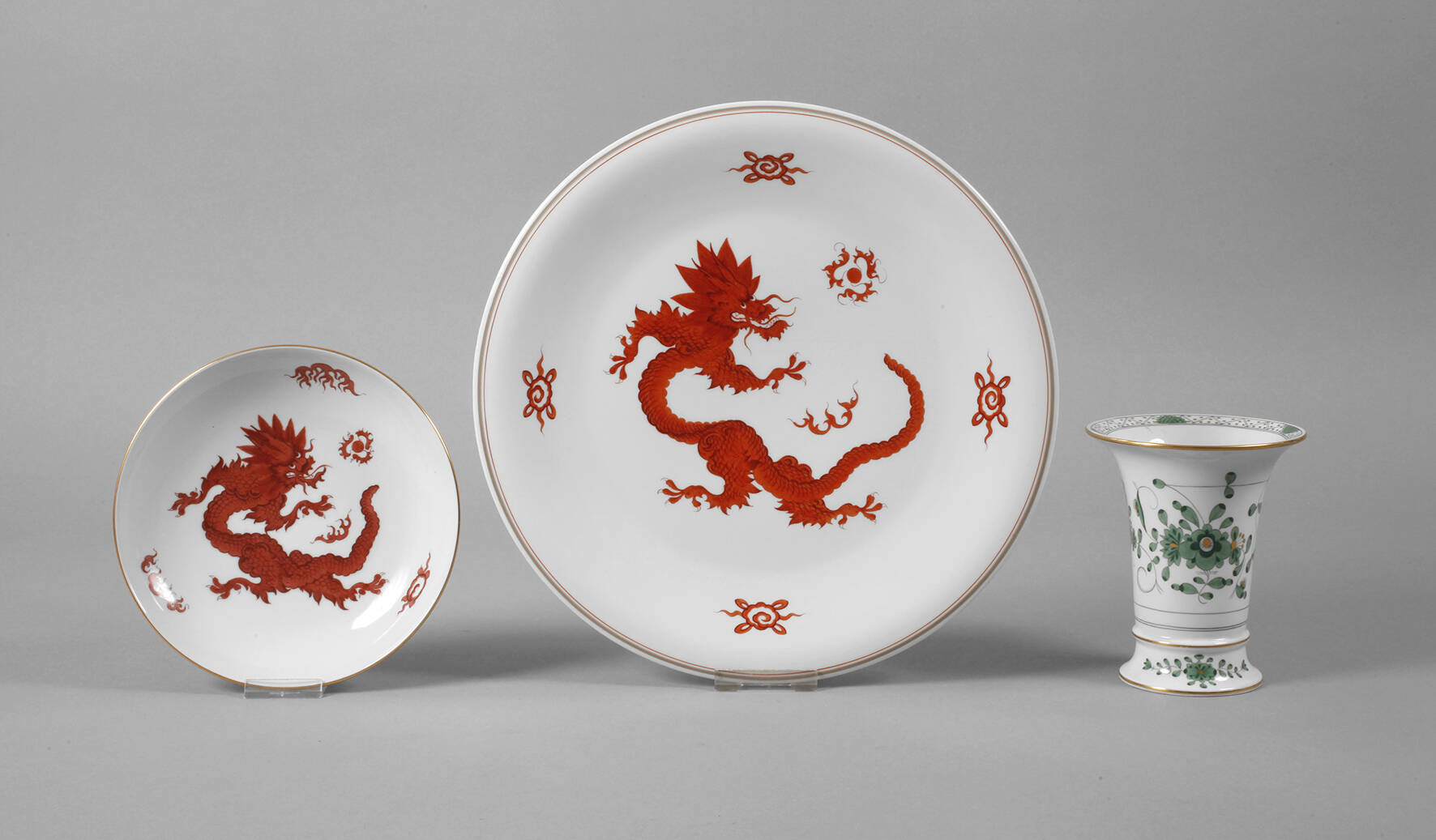 Meissen Konvolut Zierporzellane Indischmalerei