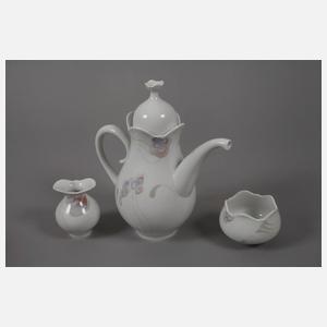 Meissen Mokkaservice "Großer Ausschnitt"