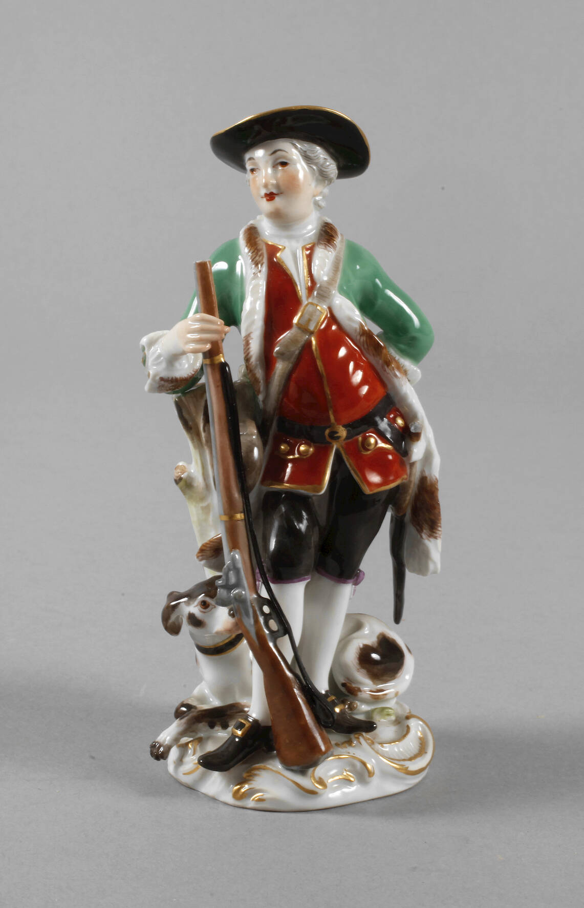 Meissen "Jäger mit Hund"