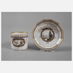 Nymphenburg Mokkatasse "Perl"