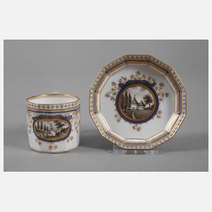 Nymphenburg Mokkatasse "Perl"