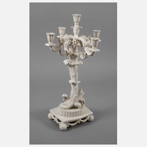 Nymphenburg prächtiger "Vierarmiger Kaminkandelaber"