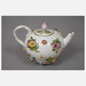 Potschappel Mokkasolitär mit Blumenbesatz