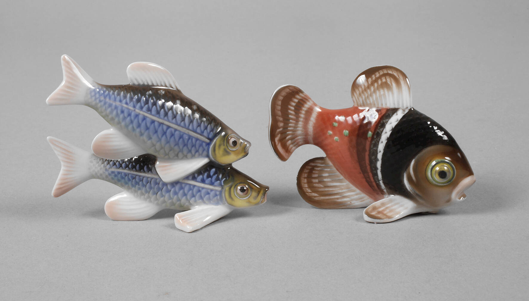 Rosenthal kleiner Fisch und Fischgruppe