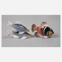 Rosenthal kleiner Fisch und Fischgruppe111