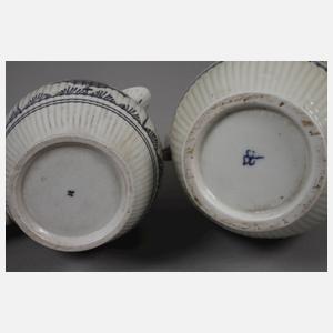 Thüringen zwei Kannen Strohblumenmuster