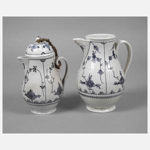 Thüringen zwei Kannen Strohblumenmuster