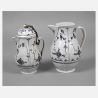 Thüringen zwei Kannen Strohblumenmuster111