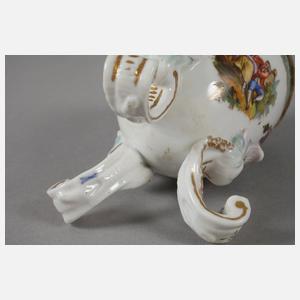 Thüringen kleines Potpourrigefäß mit Watteauszenen