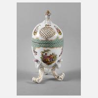 Thüringen kleines Potpourrigefäß mit Watteauszenen111