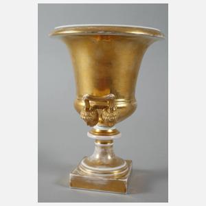 Empire Kratervase mit Goldradierung