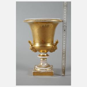 Empire Kratervase mit Goldradierung