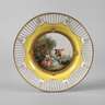 Zierteller mit Watteauszene