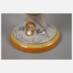 Zwei Henkelvasen Fayence