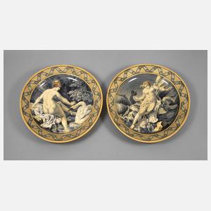 Paar Wandteller Villeroy & Boch