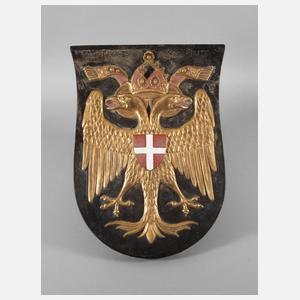 Zsolnay große Wappentafel Wien