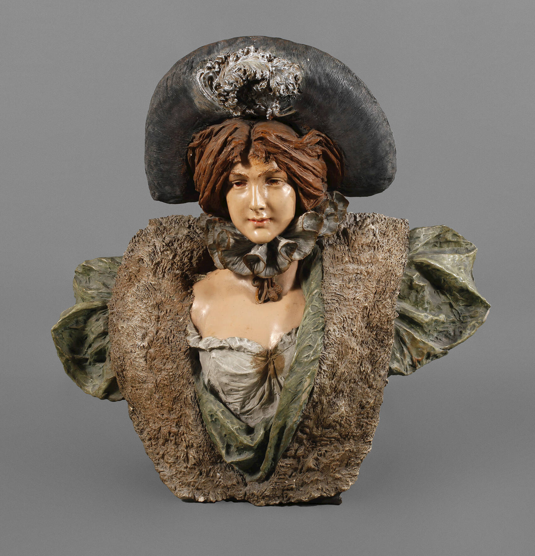 Übergroße Damenbüste Jugendstil