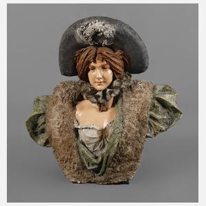 Übergroße Damenbüste Jugendstil