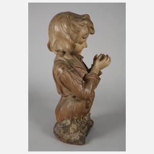 Figürliche Salonlampe "Die erste Zigarette"