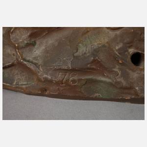 Figürliche Salonlampe "Die erste Zigarette"