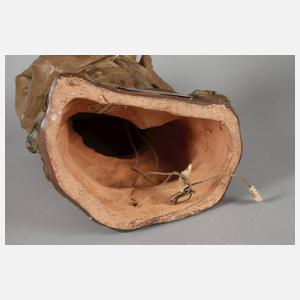 Figürliche Salonlampe "Die erste Zigarette"