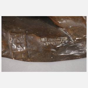 Goldscheider Wien figürliche Salonlampe