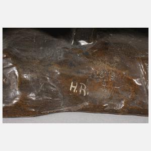 Goldscheider Wien figürliche Salonlampe