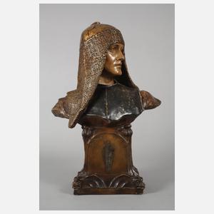 Goldscheider Wien Büste einer Kriegerin