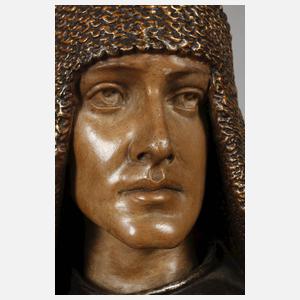 Goldscheider Wien Büste einer Kriegerin