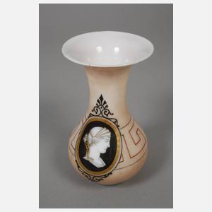 Paar Portraitvasen Milchglas