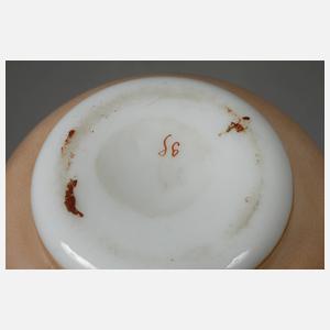 Paar Portraitvasen Milchglas