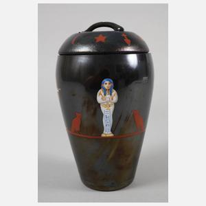 Deckeldose mit ägyptischen Motiven