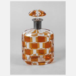 Schnapsflasche mit Silbermontierung