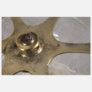 Steinschönau Fachschulvase Schwarzlotmalerei