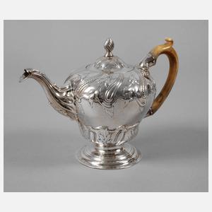 Silber-Teekanne Rokoko