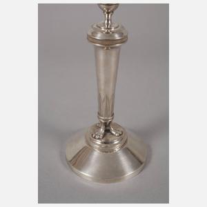 Paar klassizistische Frankfurter Silberleuchter