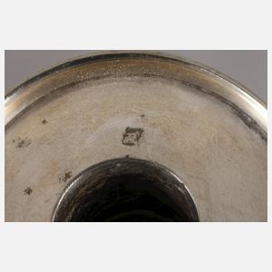 Paar klassizistische Frankfurter Silberleuchter