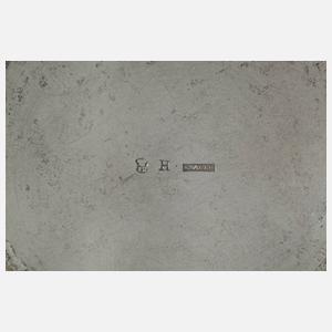 Hannover Silberschale Spätbiedermeier