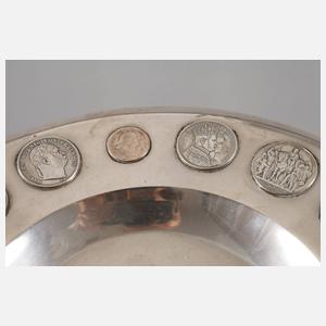 Münzteller 800er Silber