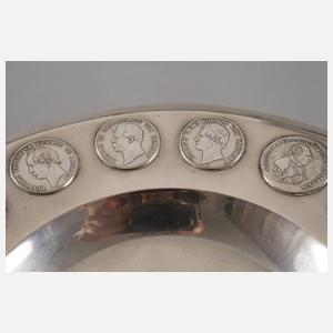 Münzteller 800er Silber